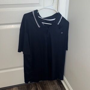 Calvin Klein Men's Polo Shirt with White Trim